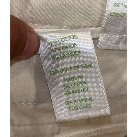Lilly Pulitzer Womens Beige Khaki Pants Size 0 Cotton/Spandex - Picture 8 of 8